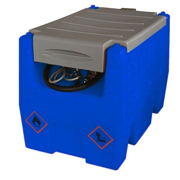 ⬡ Mobilus AdBlue perpylimo bakas 220 l ADTK240 su 12 V siurbliu (su žarna, automatiniu antgaliu su filtru, ES kištuku) (ADTK240, AOCHENG)
