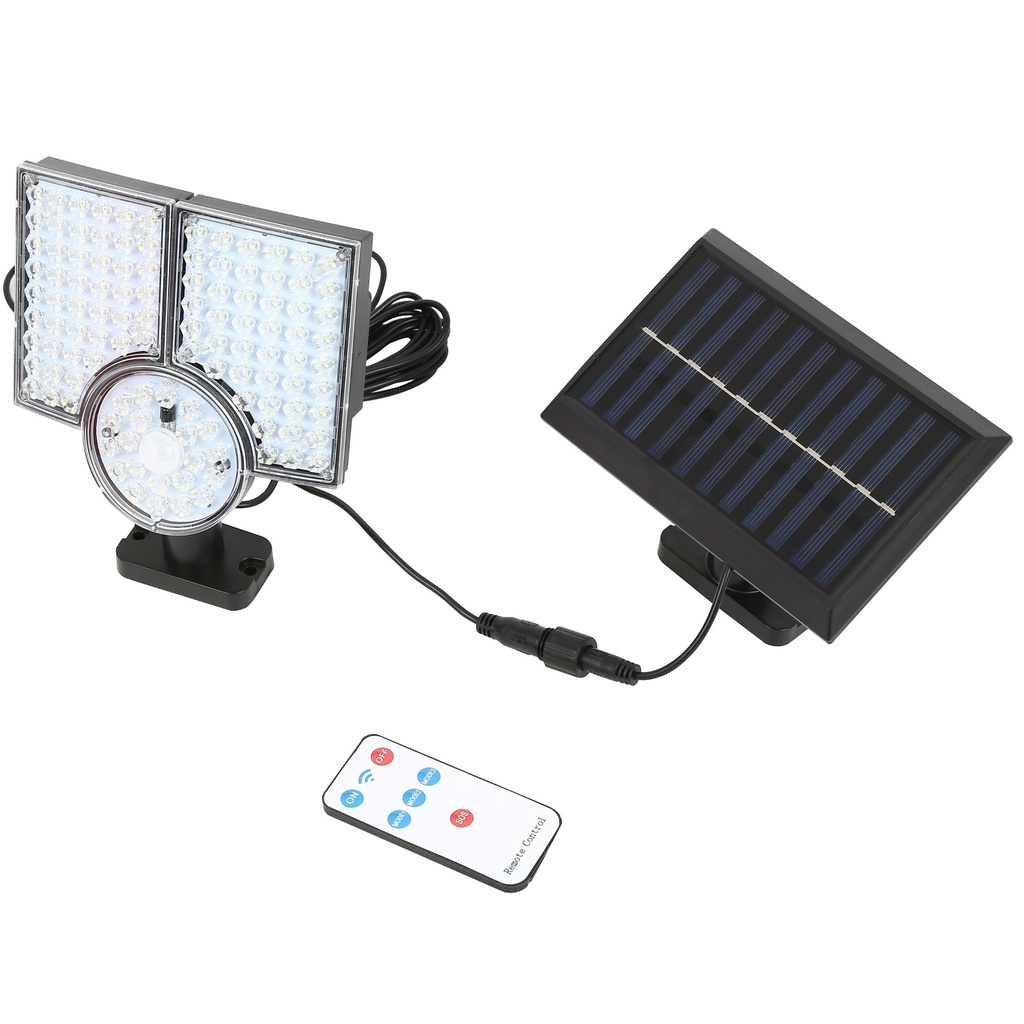 ⬡ Solar wall light with motion / daylight sensor 22.4W 6000K LED (K0312)