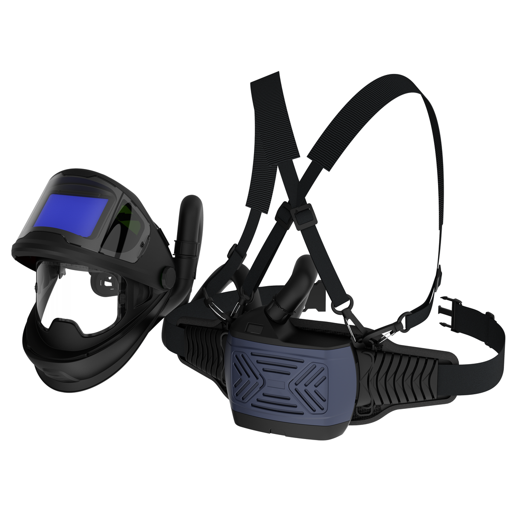 ⬡ Automatic darkening welding mask with digital filter and PAPR system (A6FS1P31)