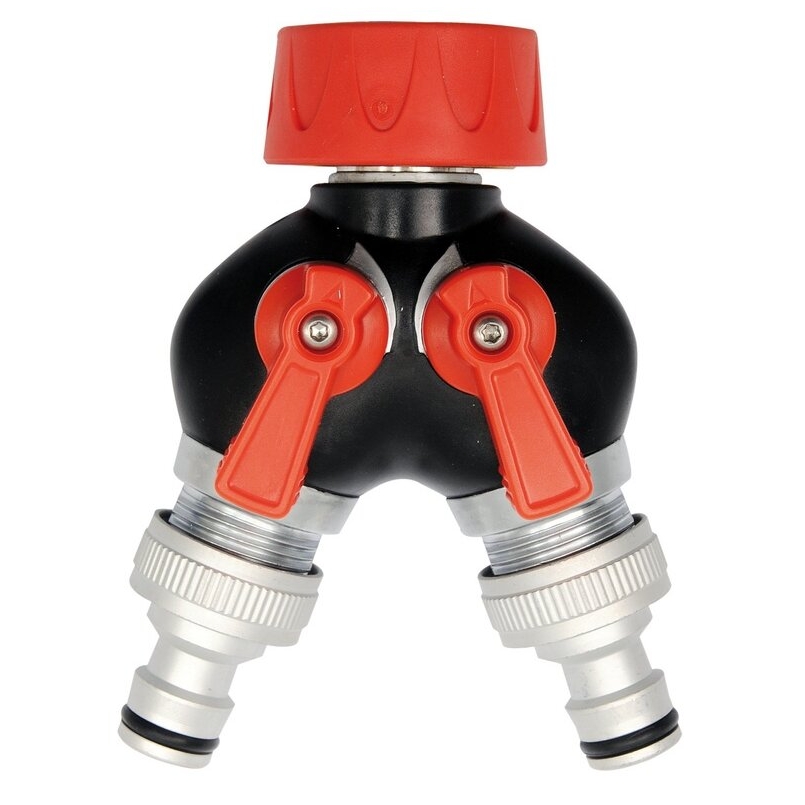 ⬡ 2 way coupling Tap-hose adaptor 3/4" (YT9941, YATO)