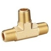 ⬡ T-type connector with M. External threads M. Ext. thr. 1/2" x M. Ext. thr. 1/2" x M. Ext. thr. 1/2" (6T12, OMG GHIOTTO)