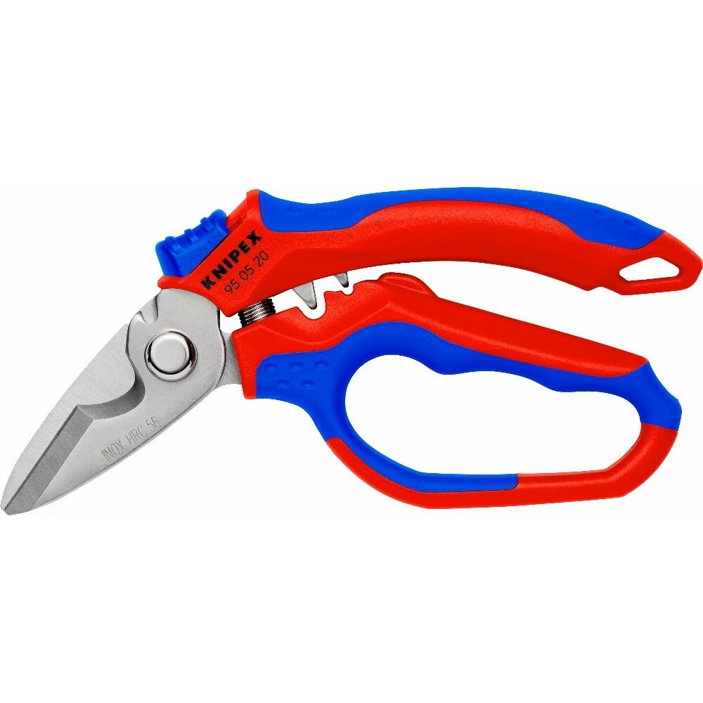 ⬡ Žirklės lenktos elektrikams KNIPEX (950520SB, KNIPEX)