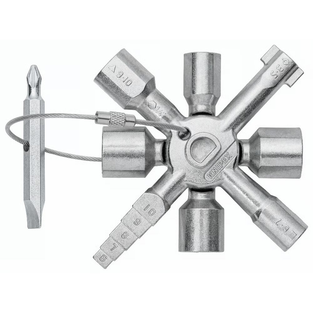 ⬡ Valdymo spintos raktas TwinKey KNIPEX (001101, KNIPEX)