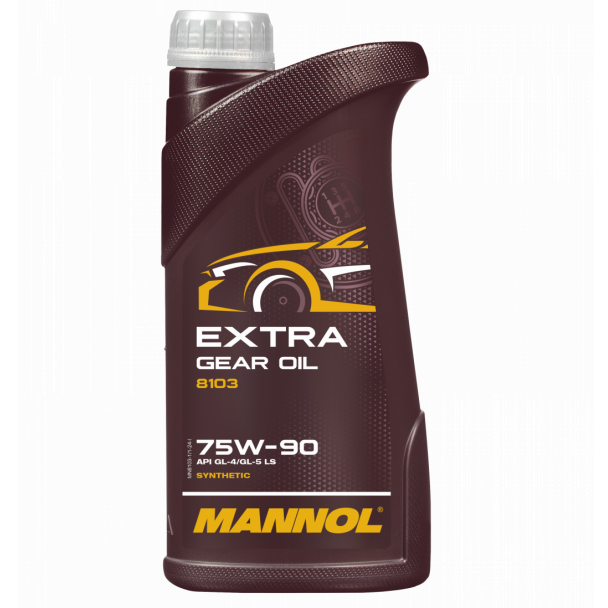 ⬡ MANNOL transmisinė alyva Extra Gear Oil 75W-90 1 l (MN81031, MANNOL)
