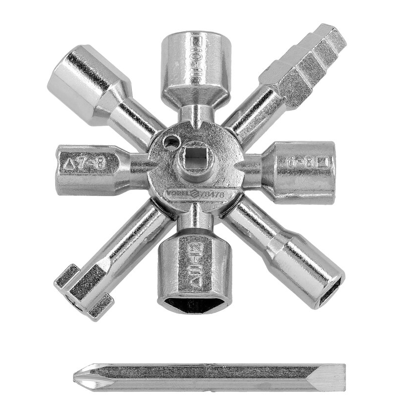 ⬡ Universalus raktas elektros spintoms 10in1 (78478)