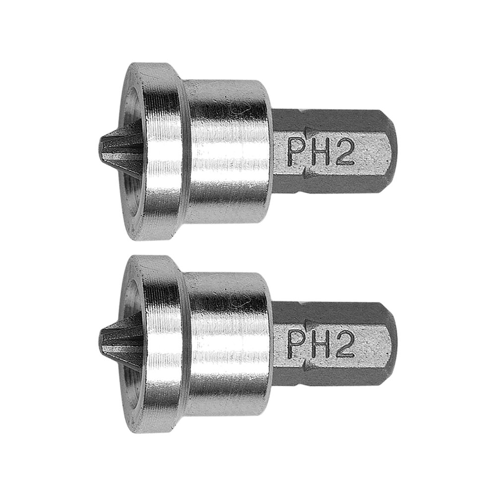 ⬡ PHILLIPS antgalis 1/4" su ribotuvu gipsui, 2 vnt. PH2x25 mm L (65800, YATO)