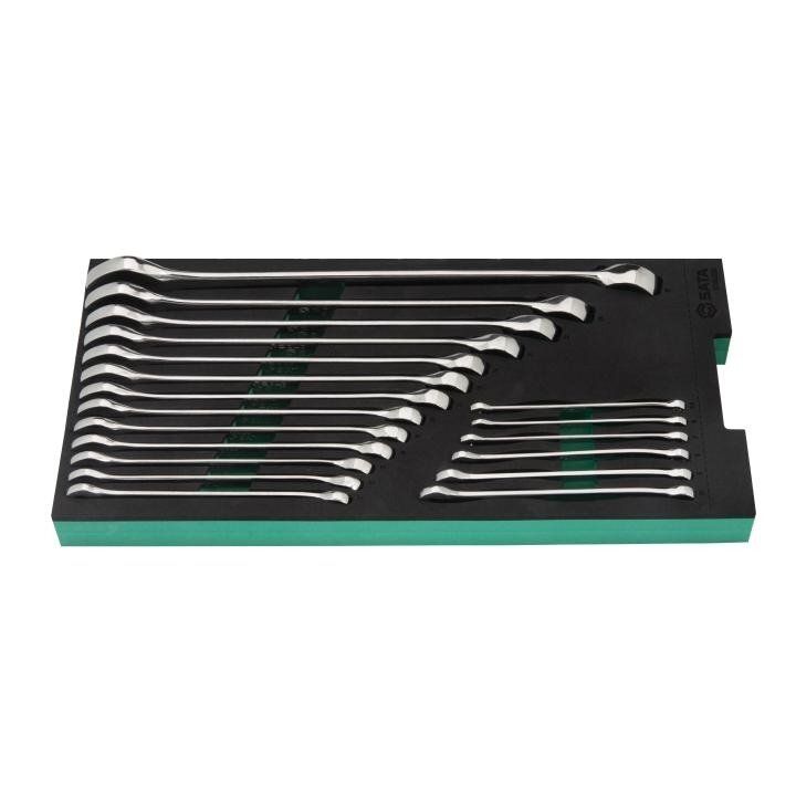 ⬡ Tray. Combination wrench set 19pcs (ST09008G, SATA)