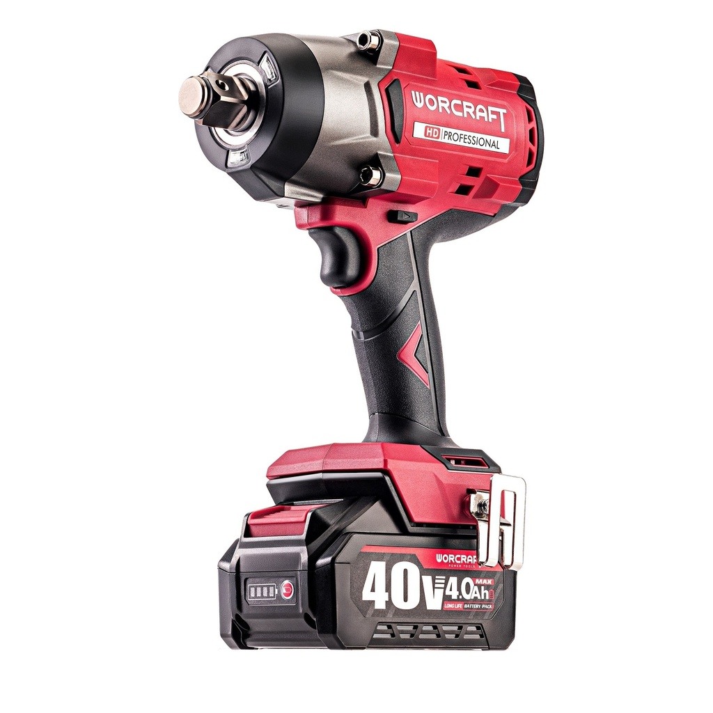 ⬡ Li-ion Brushless Cordless Impact Wrench WORCRAFT 3/4'' 2600Nm 40V (BMC) (XCUBE033, WORCRAFT)