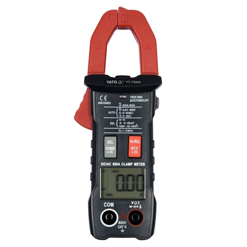 ⬡ Srovės matavimo replės automatinės AC/DC 600A (YT73093)