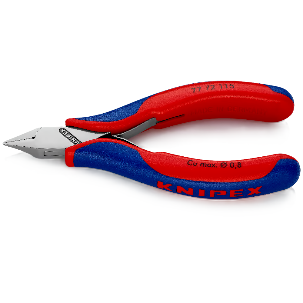 ⬡ Įstrižinio pjovimo replės elektronikai 115 mm ESD KNIPEX (7772115, KNIPEX)