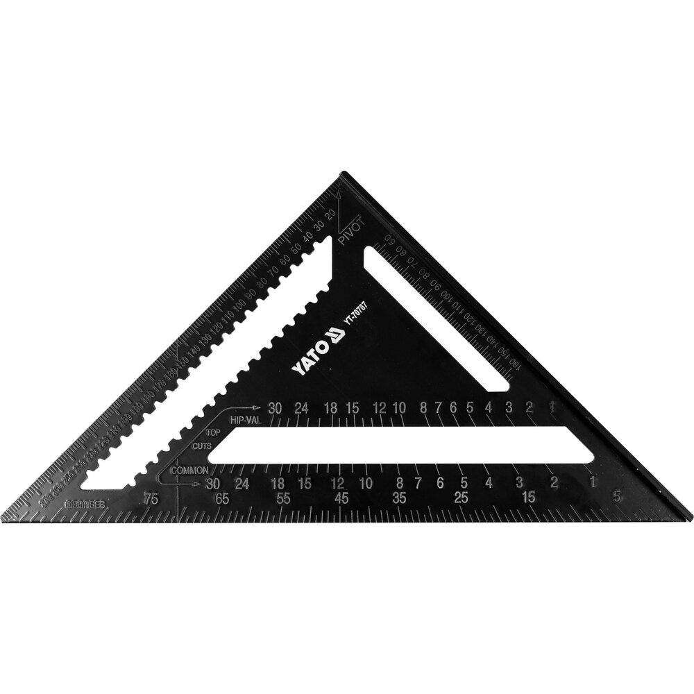 ⬡ Aluminium angle square 300mm inch/metric scale (YT70787)