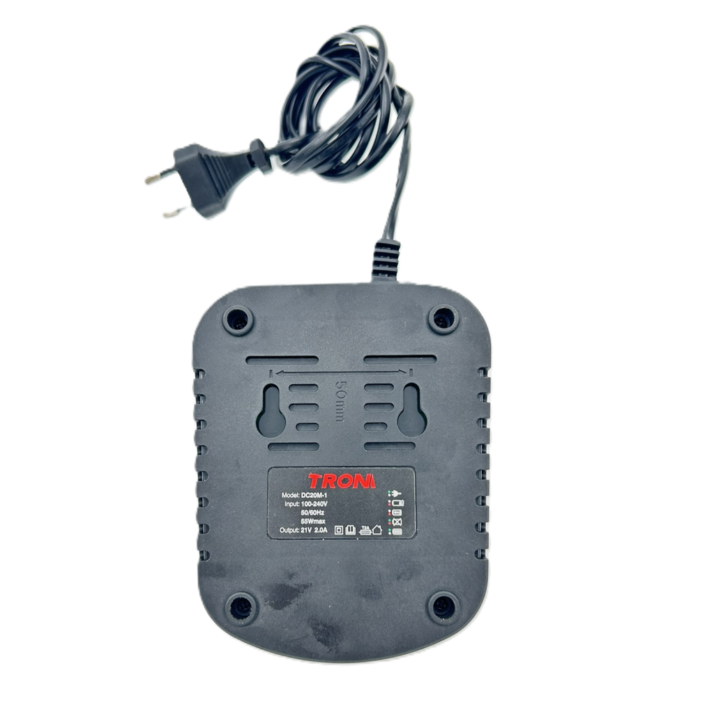 ⬡ Li-Ion įkroviklis TROM 20V akumuliatoriui (DC20M1T)
