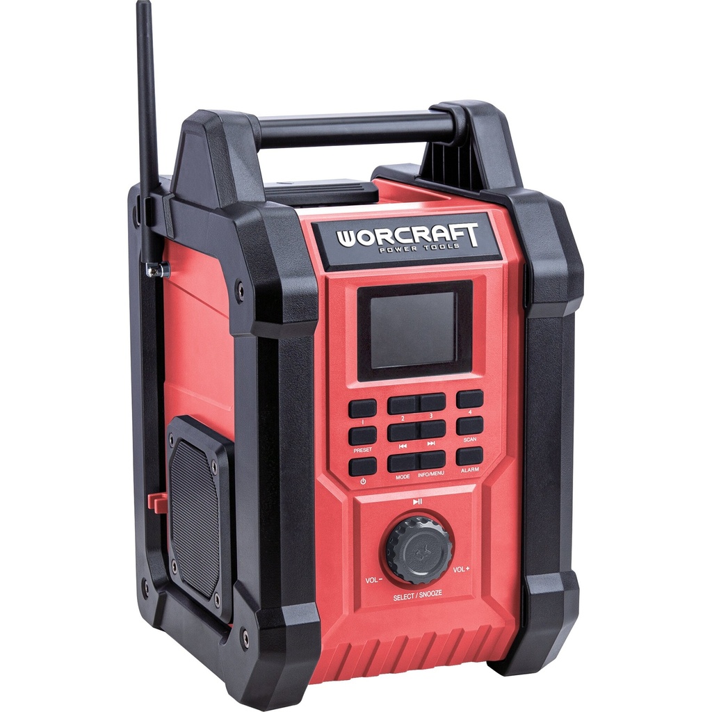 ⬡ Cordless digital radio with BT WORCRAFT 20V LI-ION (CBTSS20LiHT, WORCRAFT)
