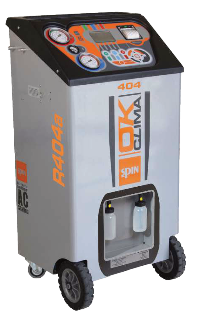 A/C stotis OK Clima ADV R404/R452 sunkvežimiams su spausdintuvu (01.019.42, SPIN)