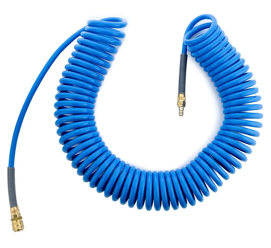 ᴿᴰ Spirālveida gaisa šļūtene RQS 12×8 mm, 15 m (05-00-49, REDATS)