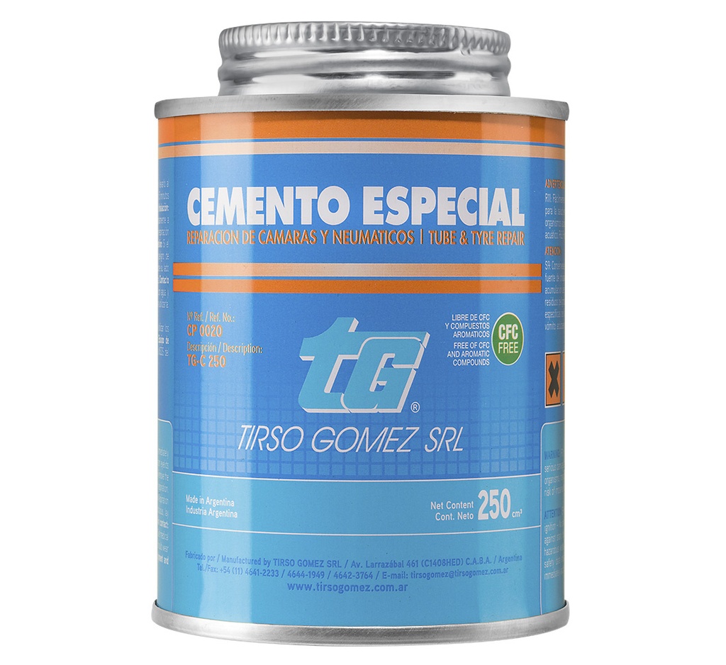 ᴿᴰ Riepu līme TIRSO GOMEZ Cemento Especial TG, 250 ml, ar otu (02-01-95, TIRSO GOMEZ)