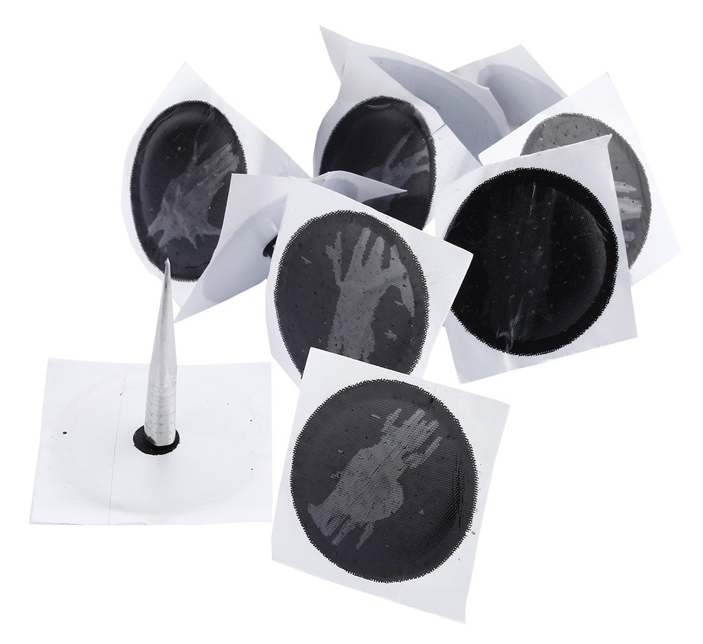ᴿᴰ Tyre repair mushroom plugs with patch X-TRA SEAL, 8 mm, 10 pcs (02-02-66, X-TRA SEAL)