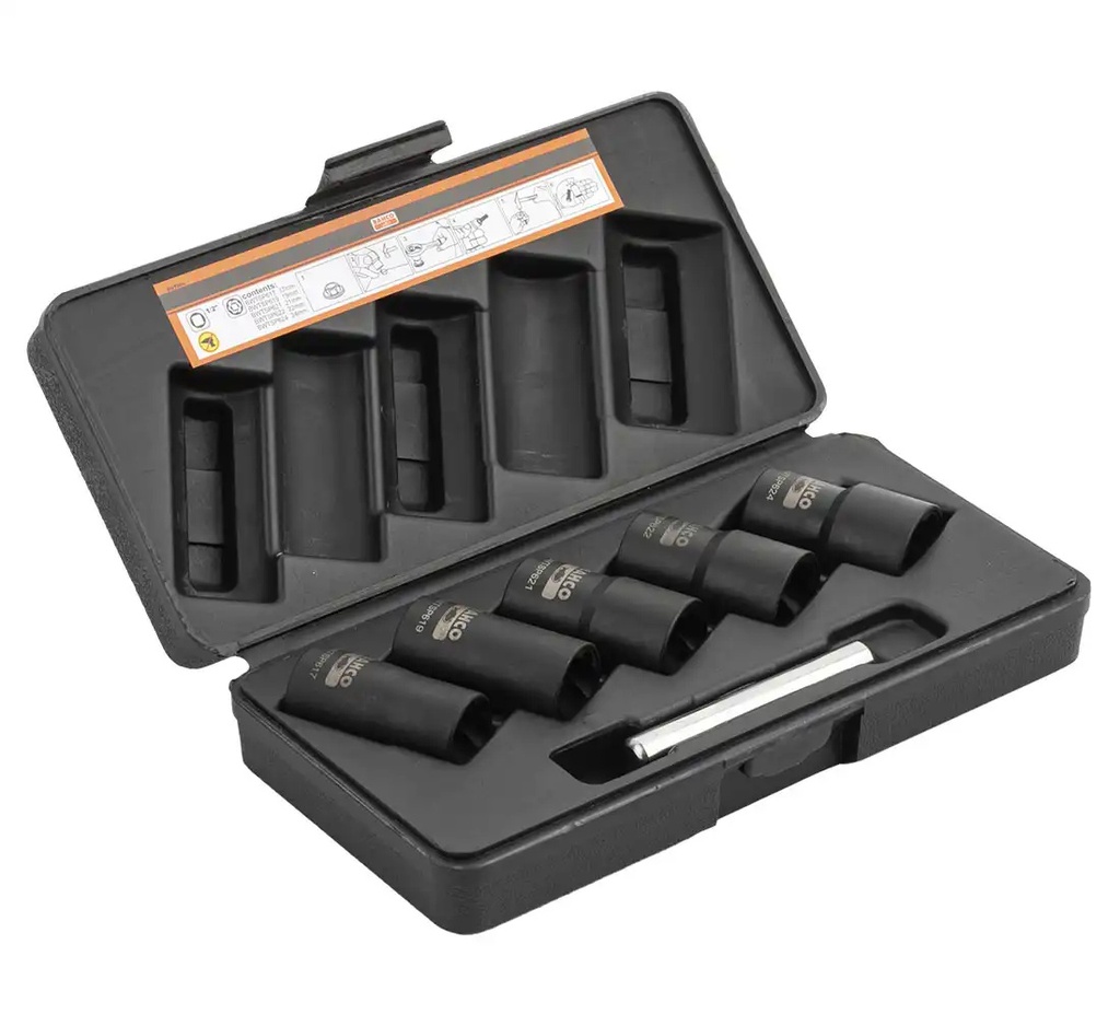 ᴿᴰ Sockets for damaged nuts BAHCO, 5 pcs (04-00-87, BAHCO)