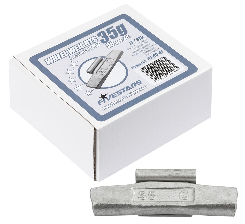 ᴿᴰ Uzsitami FE atsvari FIVE STARS 35 g, tērauda diskiem (01-00-41, FIVE STARS)