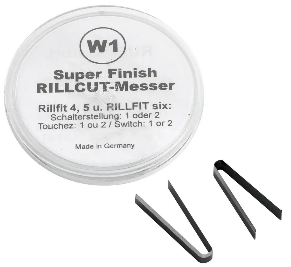 ᴿᴰ Rillcut asmeņi RILLFIT W-1 ierīcei, 3–5 mm (18-00-27, REDATS)