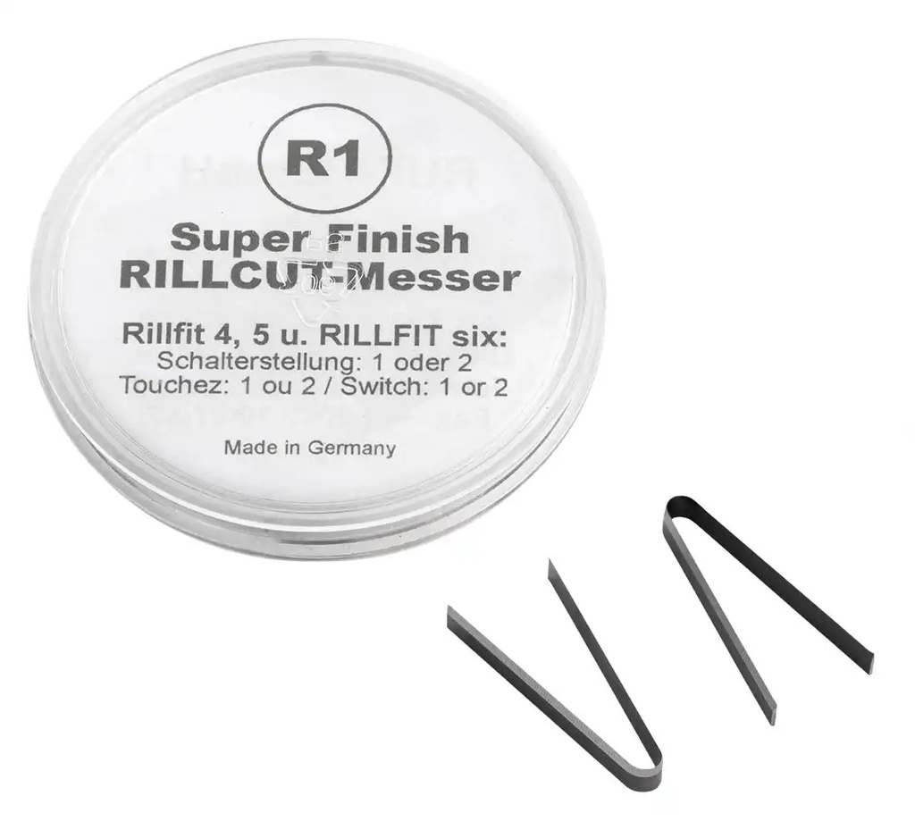 ᴿᴰ Rillcut asmeņi RILLFIT R-1, 3-5 mm (18-00-22, REDATS)