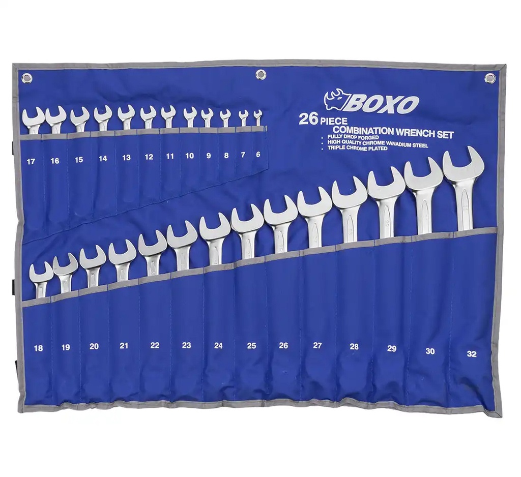 ᴿᴰ Ring spanner set BOXO, 6–32 mm, 26 pcs (07-00-27, REDATS)