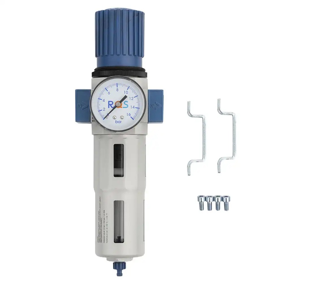 ᴿᴰ Gaisa sausinātājs ar manometru 1/2" RQS (05-01-15, REDATS)