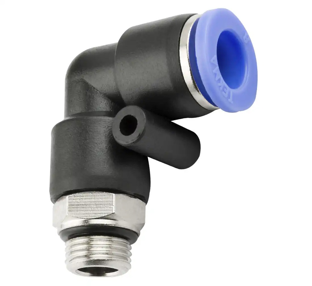 ᴿᴰ Leņķa šļūtenes savienotājs 8 mm, vītne 1/8" (26-01-24, REDATS)