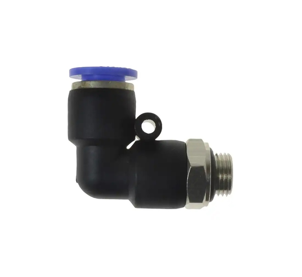 ᴿᴰ Leņķa šļūtenes savienotājs 6 mm, vītne 1/8" (26-01-23, REDATS)