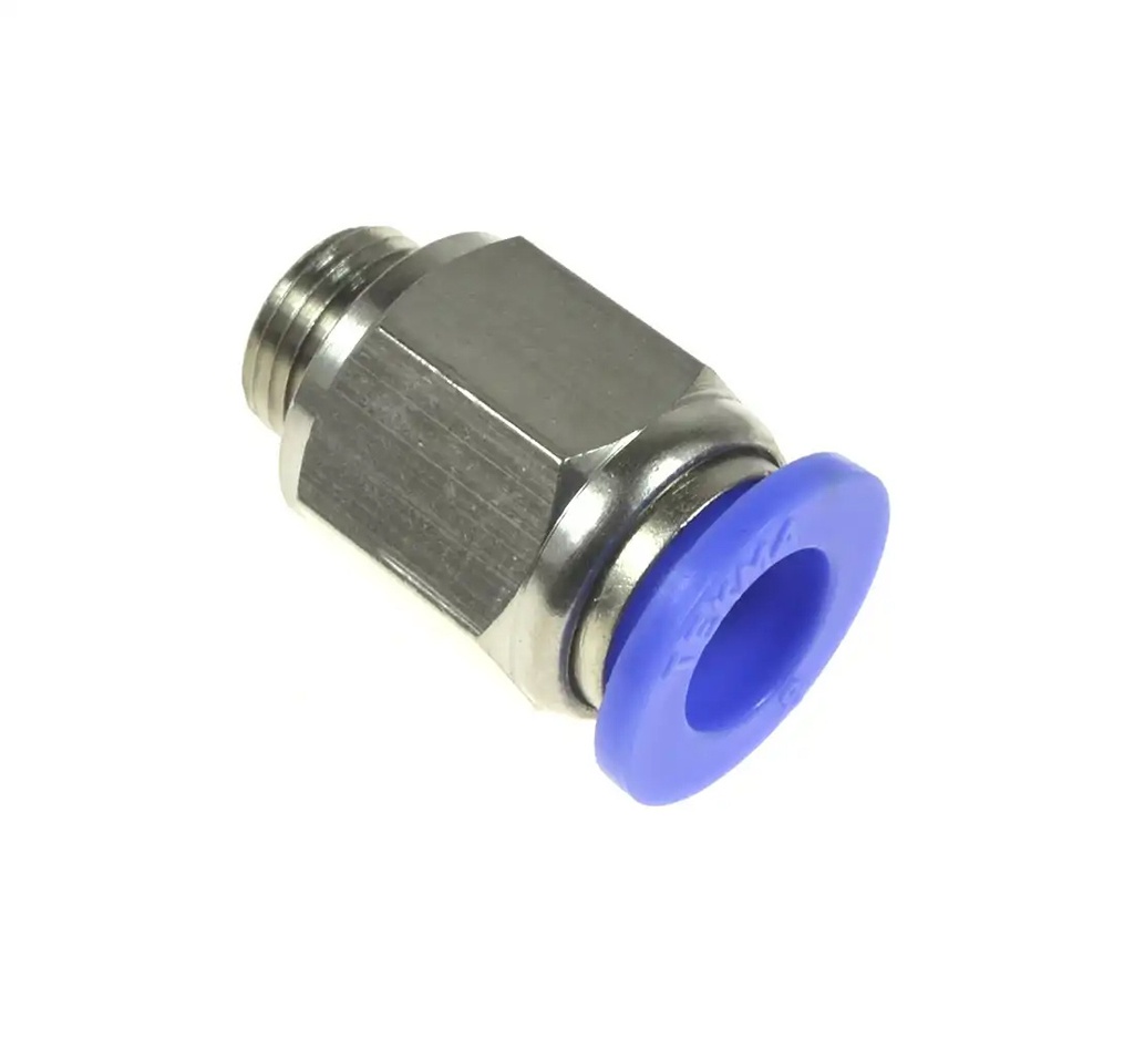 ᴿᴰ Straight connector for 6 mm hose, 1/8″ thread (26-01-25, REDATS)