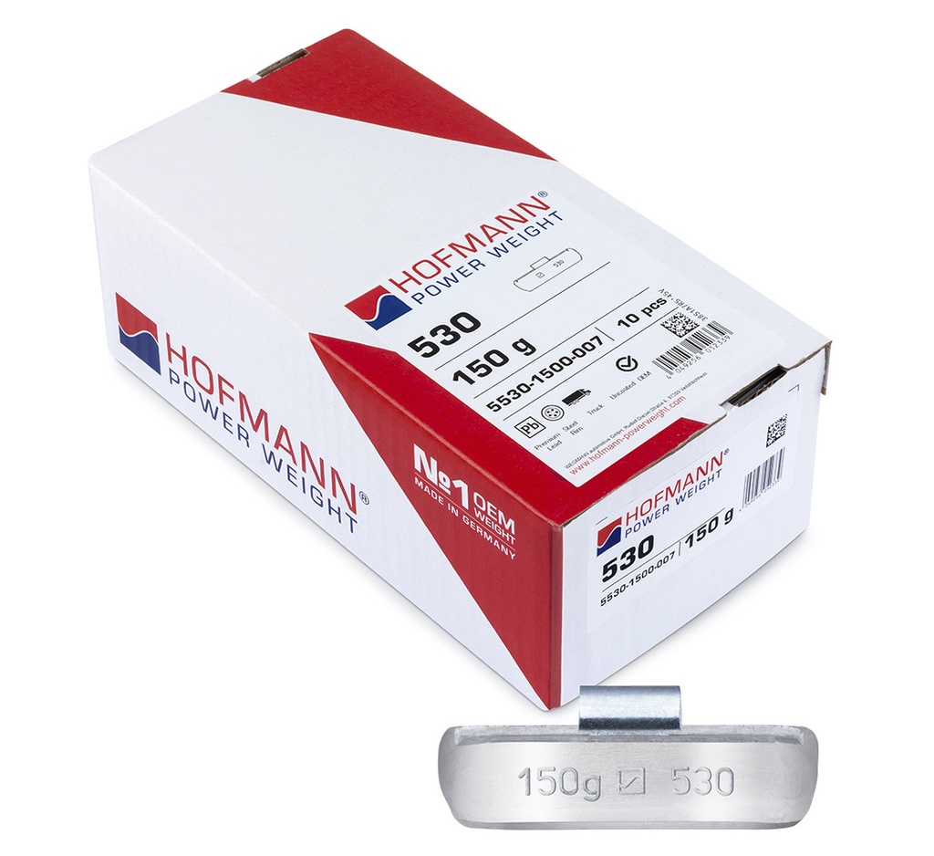 ᴿᴰ Uzsitami svina atsvari HOFMANN TBX kravas auto, 150 g, 10 gab. (01-02-01, HOFMANN)