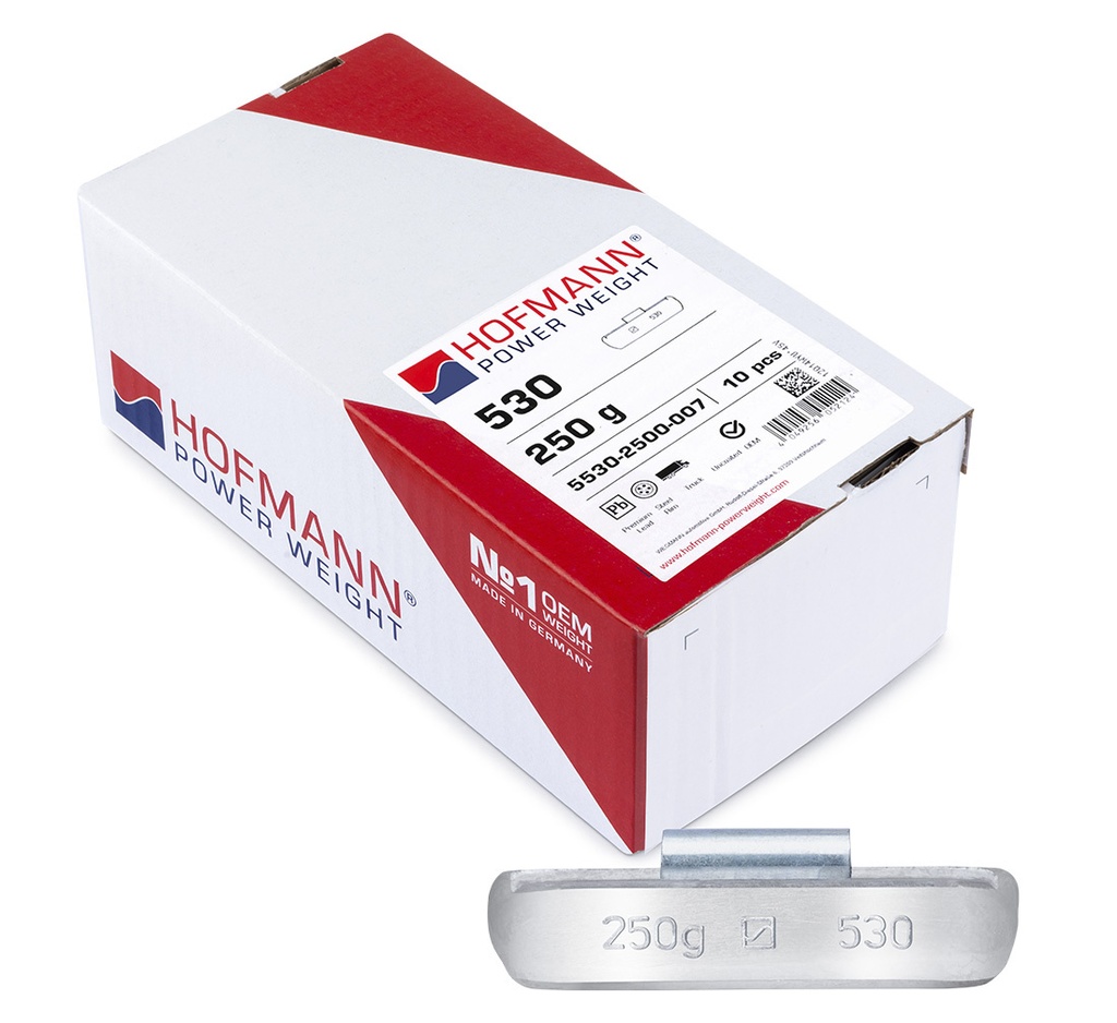 ᴿᴰ Lead hammer-on weights HOFMANN TBX for trucks, 250 g, 10 pcs (01-02-03, HOFMANN)