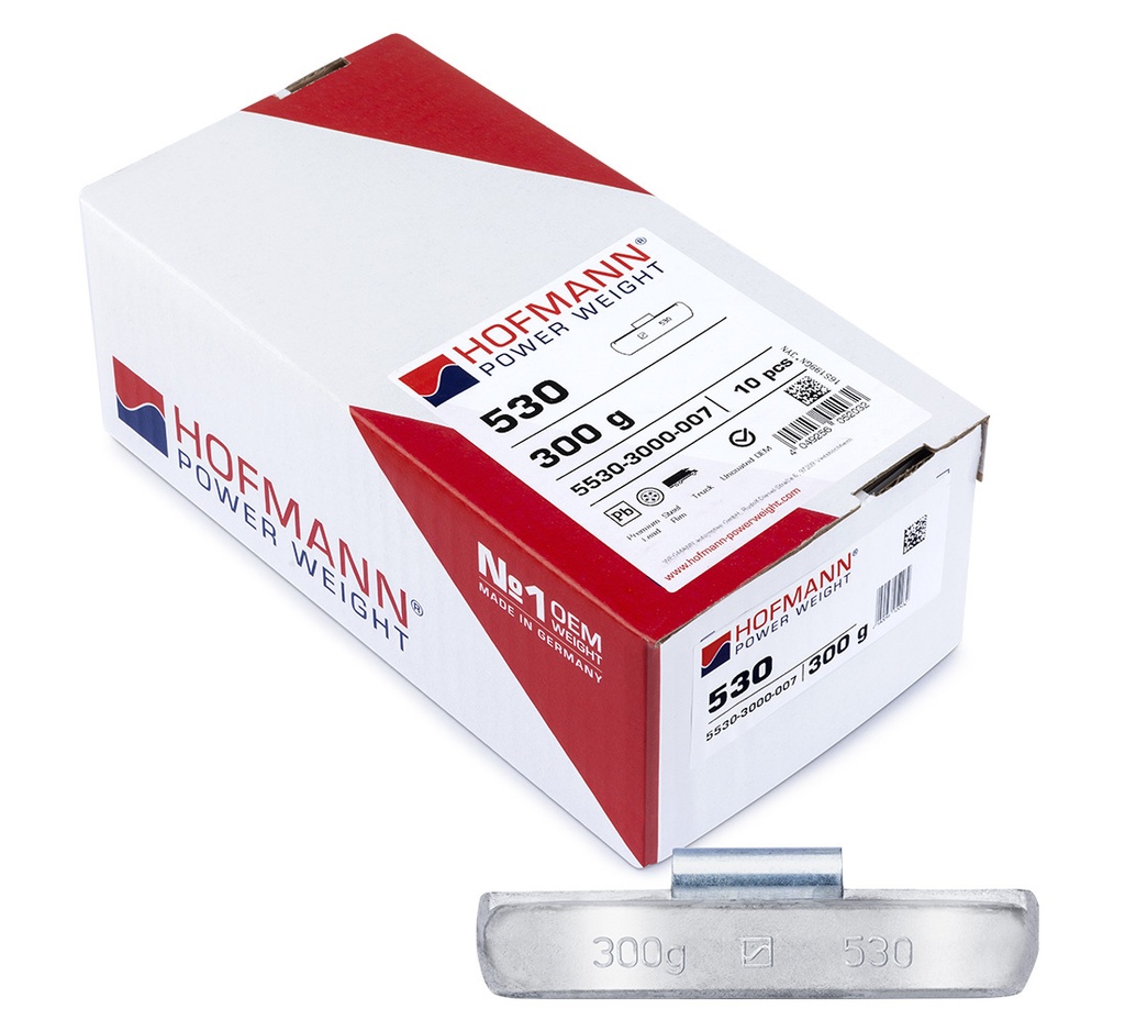 ᴿᴰ Uzsitami svina atsvari HOFMANN TBX kravas auto, 300 g, 10 gab. (01-02-04, HOFMANN)