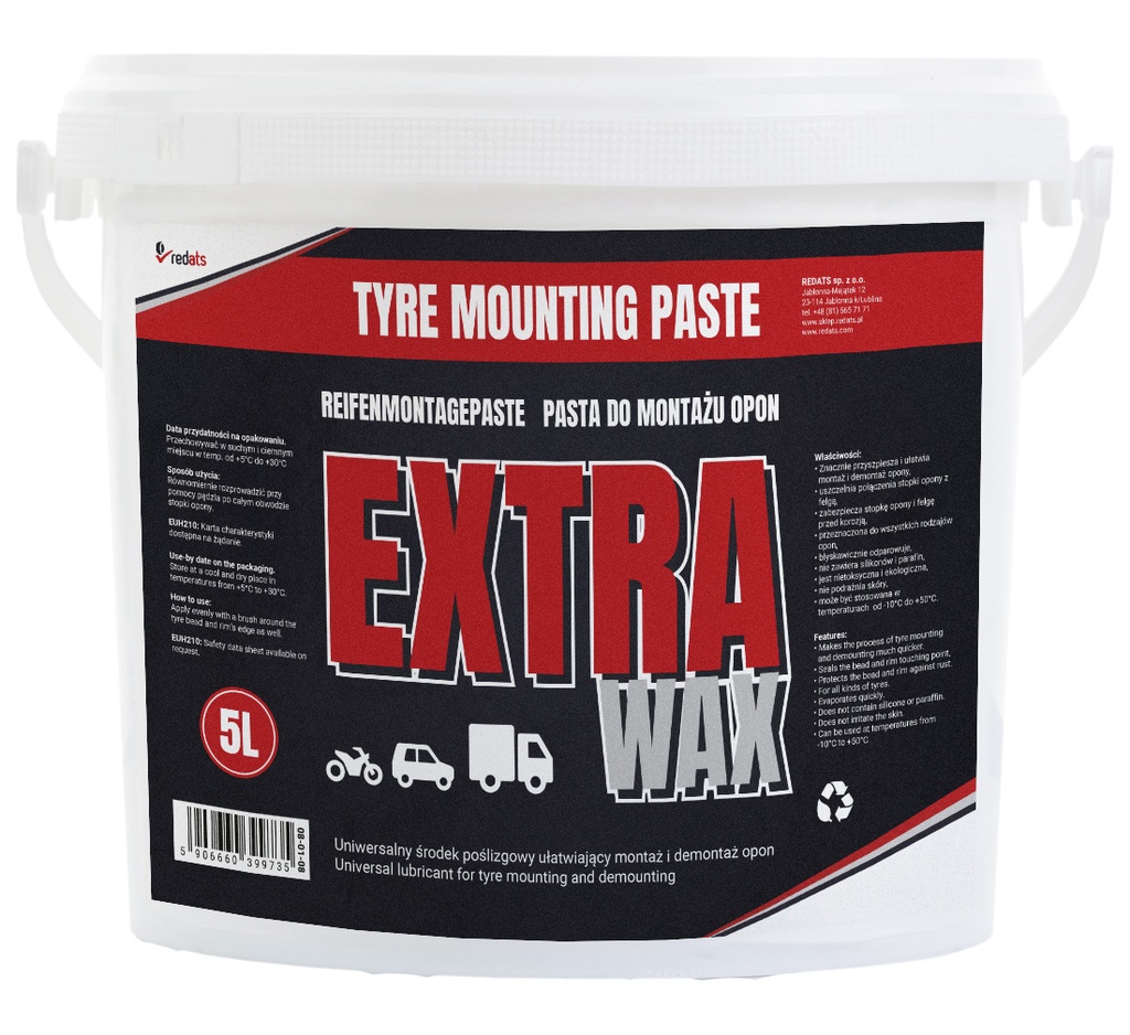 ᴿᴰ Riepu montāžas pasta Extra Wax, 5 kg (08-01-08, REDATS)