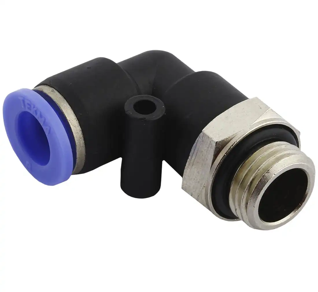 ᴿᴰ Angular plug connector for 8 mm hose, 1/4" thread (26-01-57, REDATS)