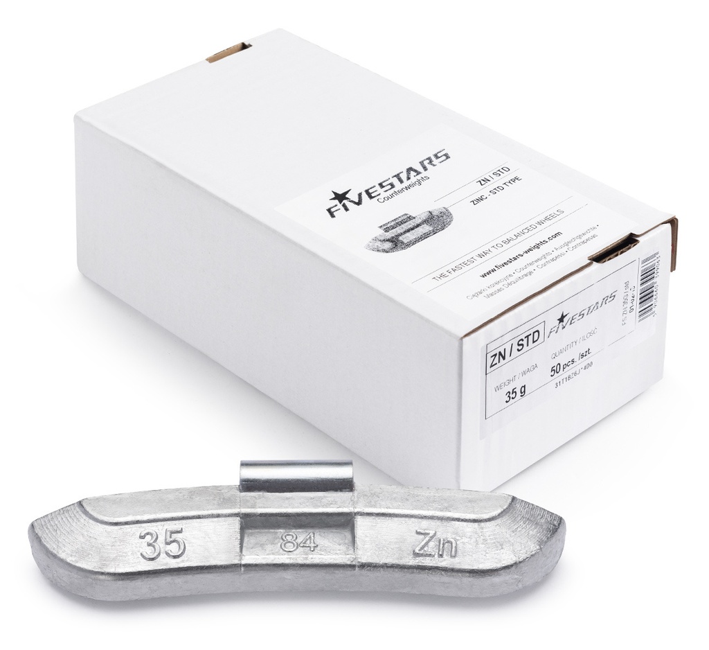 ᴿᴰ Uzsitami Zn atsvari FIVE STARS 35 g, 50 gab. (01-02-19, FIVE STARS)