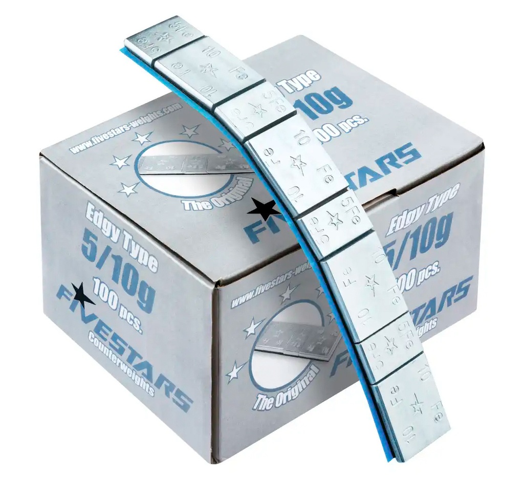 ᴿᴰ Adhesive FE weights FS 5/10 g, edgy box (01-02-36, REDATS)