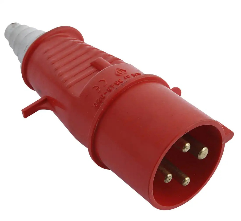 ᴿᴰ Industrial power plug 4pin 32A (12-01-30, REDATS)