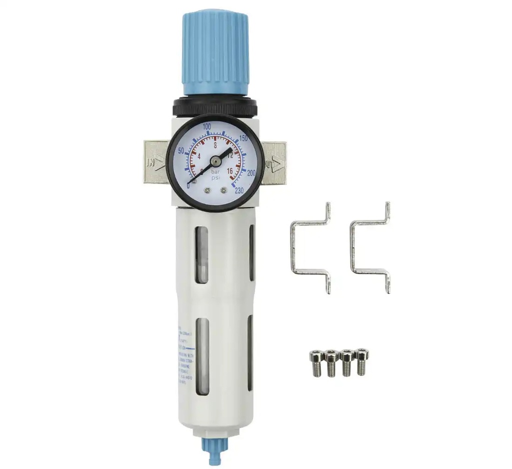 ᴿᴰ Ūdens separators ar manometru P-750 1/4″ PRO (05-01-73, REDATS)