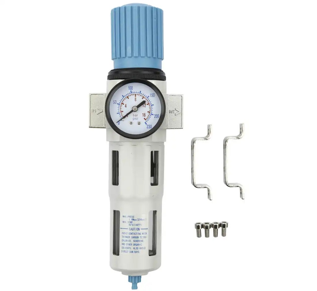 ᴿᴰ Vandens separatorius su manometru P-770 1/2″ PRO (05-01-75, REDATS)