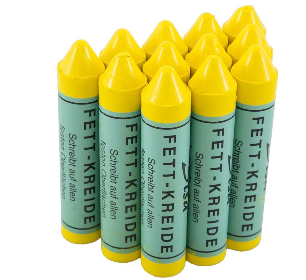 ᴿᴰ Marking chalks RAIDEX Marker SISA, yellow, 12 pcs (04-03-15, RAIDEX)