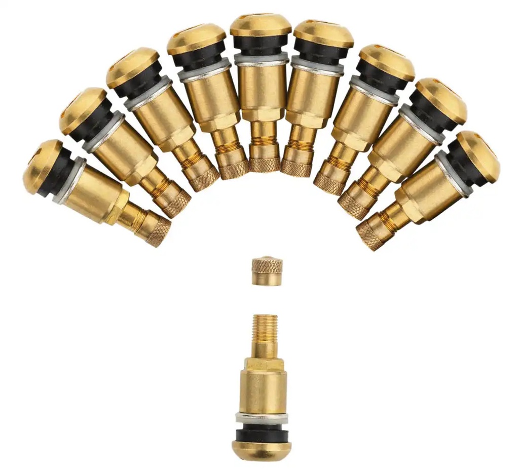 ᴿᴰ Tyre valve for tractors - TR 525 - brass - 10pcs (03-01-53, REDATS)