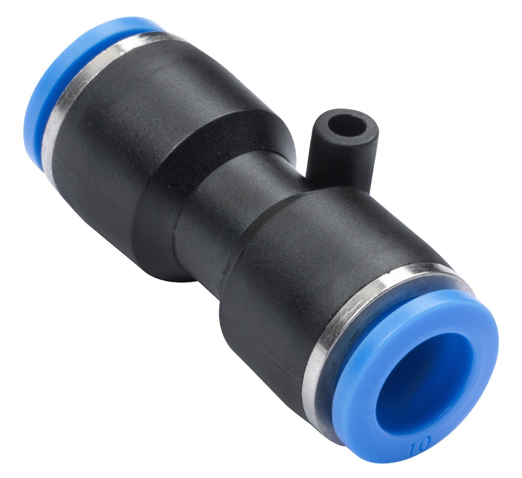 ᴿᴰ Straight plug connector for 10 mm hose, pass-through (26-04-71, REDATS)