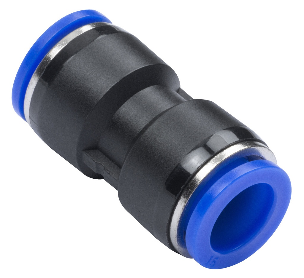 ᴿᴰ Straight plug connector for 15 mm hose, pass-through (26-04-72, REDATS)