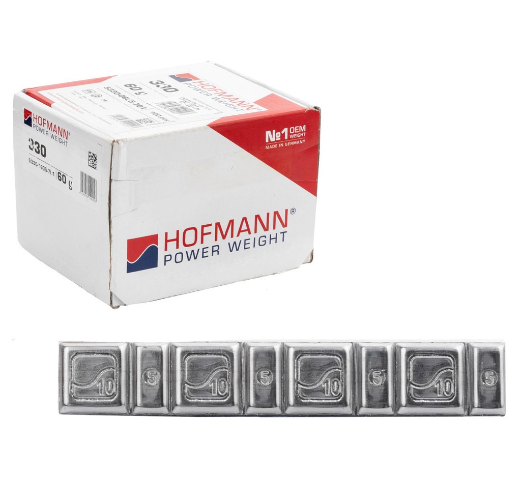 ᴿᴰ HOFMANN svina līmējamie atsvari 5/10 g, 100 gab. (01-02-71, HOFMANN)