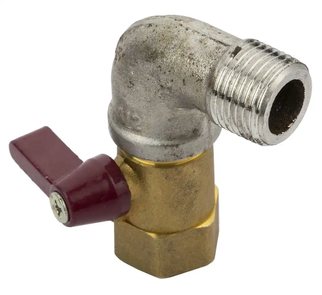 ᴿᴰ Ball valve with elbow 1/2"" nipple REDATS D200 (26-05-60, REDATS)