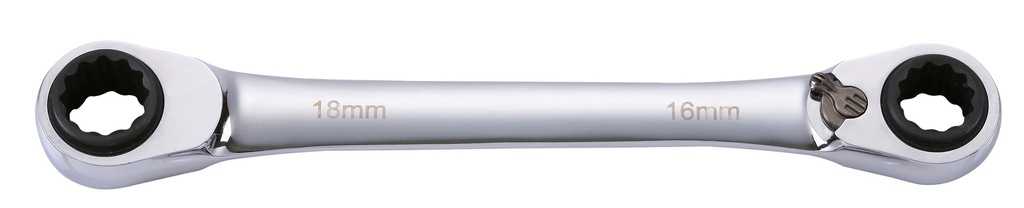 Terkšlinių kilpinių raktų komplektas 16-17 ir 18-19 mm, 2 vnt. (4170402, SONIC)