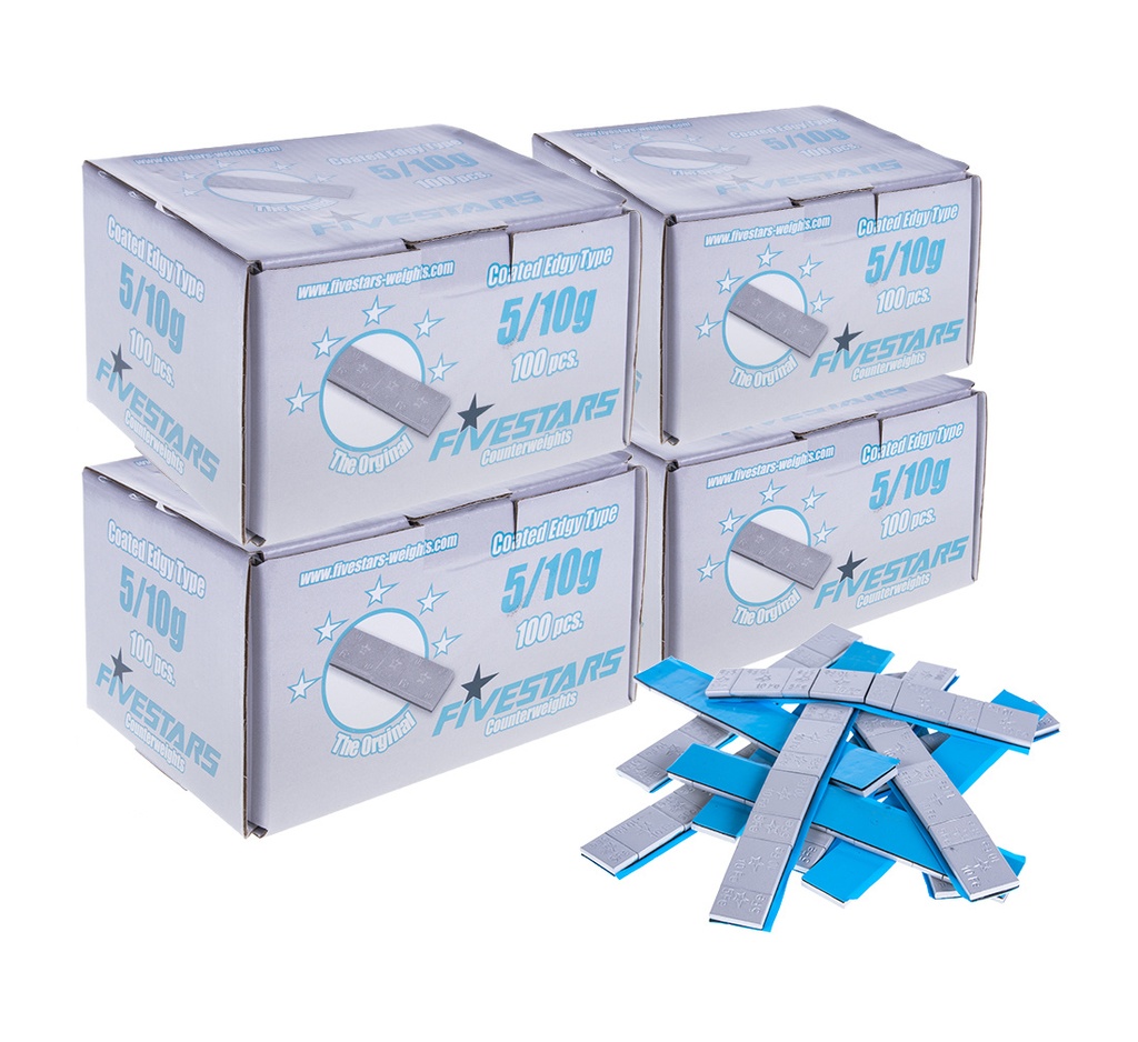 ᴿᴰ Adhesive FE weights FIVE STARS 5/10 g, coated, 400 pcs (01-02-78, FIVE STARS)