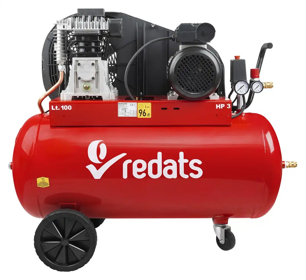 ᴿᴰ Piston compressor 100L 2.2 kW - 230V REDATS (16-01-27, REDATS)