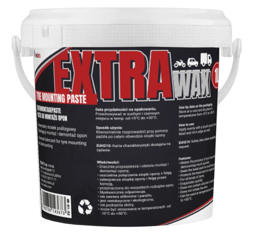 ᴿᴰ Riepu montāžas pasta EXTRA Wax, 1 kg (08-01-32, REDATS)